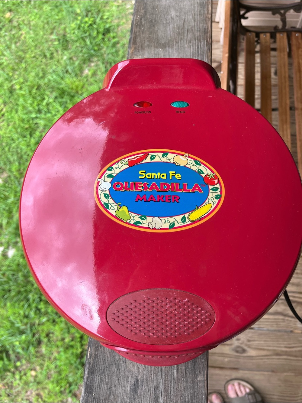 Santa Fe Red Quesadilla Maker - Compact Electric Quesadilla Press